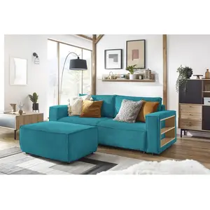 Canapé droit convertible Bobochic Canapé droit convertible coffre tabl... pas cher