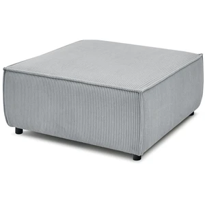 Pouf pour canapé modulable NIHAD tissu velours côtelé gris clair BOBOCHIC pas cher