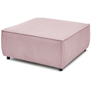 Pouf pour canapé modulable NIHAD tissu velours côtelé violet   BOBOCHIC