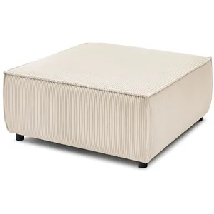 Pouf pour canapé modulable NIHAD tissu velours côtelé beige   BOBOCHICVendu parbobochic-paris