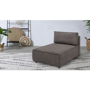 Méridienne sans accoudoir pour canapé modulable NIHAD tissu velours côtelé Bobochic pas cher
