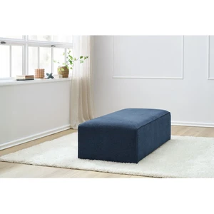 Pouf pour canapé modulable MEGEVE tissu texturé bleu foncé BOBOCHIC pas cher