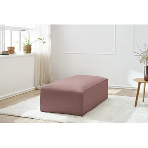 Pouf pour canapé modulable MEGEVE tissu chiné Rose BOBOCHIC TU pas cher