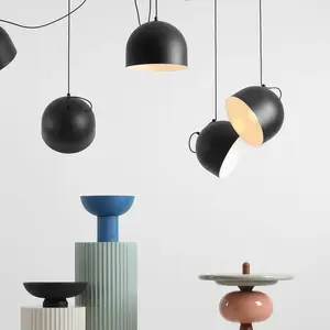 ALDEX Suspension Pepe, noire, à 5 lampes pas cher