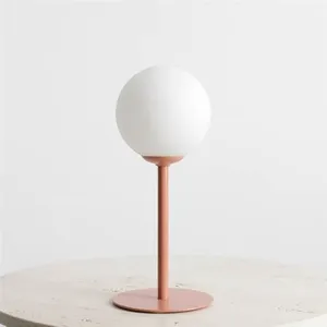 ALDEX Lampe à poser Joel, 35 cm, corail/blanche pas cher