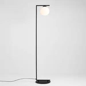 ALDEX Lampadaire Zac abat-jour sphérique, noir pas cher