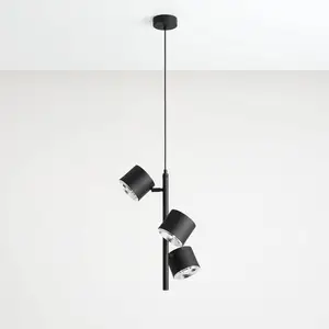 ALDEX Suspension 1047E, à 3 lampes, noire pas cher