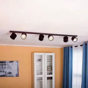 ALDEX Spot pour plafond 1047PL_K, à 6 lampes, noir pas cher