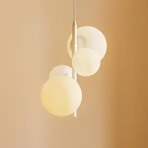 ALDEX Suspension Bloom à 4 lampes, blanche pas cher