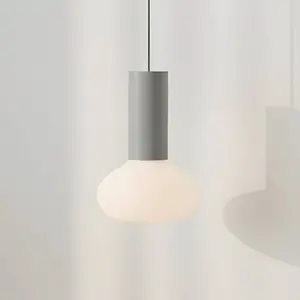 ALDEX Suspension Flo, beige, à 1 lampe, verre pas cher