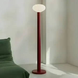 ALDEX Lampe sur pied Flo, rouge, hauteur 138 cm, à 1 lampe, verreVendu parluminaire