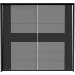 Armoire 2 portes coulissantes DOLCE BLACK EDITIONVendu parconforama