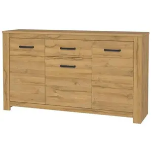 Comparateur de prix : Buffet bas - Décor chêne vieilli - Classique - HAVANNA - L 161 cm