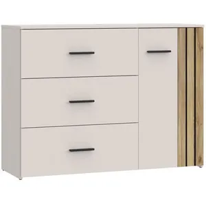 Commode - 3 Tiroirs - Cachemire - L120 X P41x H90 Cm - Waikato pas cher