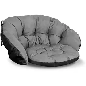 Comparateur de prix : AIO FACTORY Coussin de jardin 122x40 cm pour balancelle suspendue nid de cigogne imperméable gris