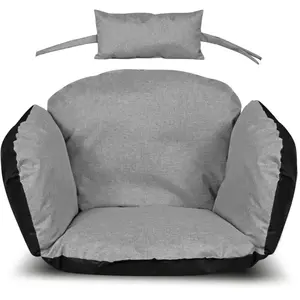 Coussin de jardin 112x113 cm pour fauteuil suspendu, nid de cigogne, i...