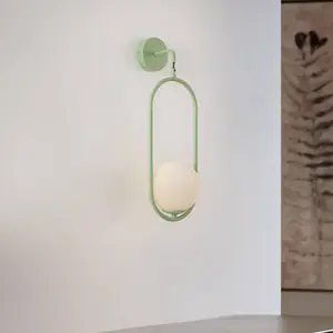 Jupiter Applique murale Samba, à 1 lampe, vert/blanc pas cher