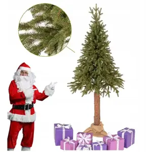 ZieloneDrzewka Sapin De Noël Artificiel Sur Tronc 180 Cm, Image Vraie, Pe 100 % Dense pas cher
