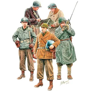 Miniart MA35477 1/35 American Officer Special Edition Lot de 5 figurines en plastique