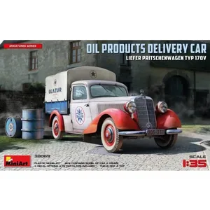 Maquette Camionnette Oil Products Delivery Car - Miniart - Liefer Pritschenwagen Typ 170v - 1:35-Miniart pas cher