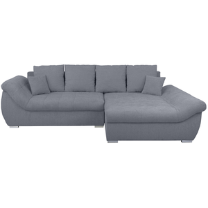 Canapé d'angle gris convertible 4 pl EDEN pas cher