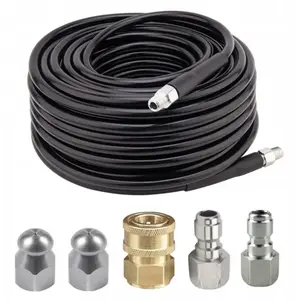 ROSFIX HydroClean DuoJet 15M - 1/4" 155bar tuyau de nettoyage de tuyau...