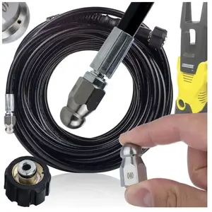 Comparateur de prix : Rosfix tuyau de nettoyage de tuyaux 35 m M22 | Pour Kärcher K2-K7 | Fl...