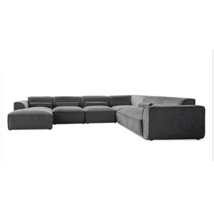 MIUFORM Flex felix canapé module d'angle 337x265 cm, droit, gris foncé... pas cher