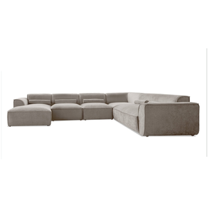 MIUFORM Flex felix canapé module d'angle 337x265 cm, droit, beige fonc... pas cher