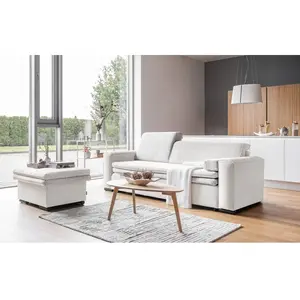 Miuform - Canapé 3 Places Convertible Groovy Miu Beige- 235x95x92/82 cm OS pas cher