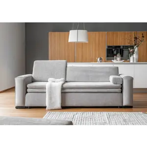 Miuform - Canapé 3 Places Convertible Groovy Miu Gris- 235x95x92/82 cm OS pas cher