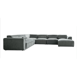 MIUFORM Flex felix canapé module d'angle 337x265 cm, gauche, vert oliv... pas cher