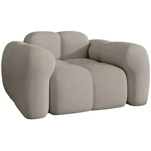 Miuform - Fauteuil 1 Place Cloud Gris clair- 117x109x76 cm OS