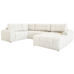 Lulu canapé module d'angle 8pl convertible, gauche, beige Lulu