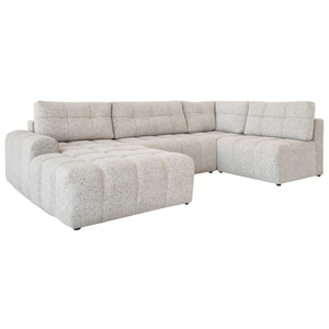 MIUFORM Lulu canapé module d'angle 8pl convertible, droit, sel et poivre Lulu pas cher