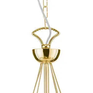 Domiluce Lustre Retro, à 16 lampes, doré pas cher