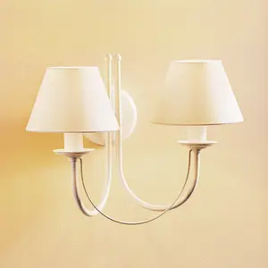 Domiluce Applique Bona, à deux lampes, blanche pas cher