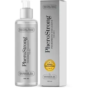 PheroStrong Pheromone Exclusive For Men Massage Oil 100ml pas cher