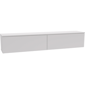 KOBI Meuble TV / Meuble de salon - NICOLE - 160 cm - blanc - style moderne pas cher