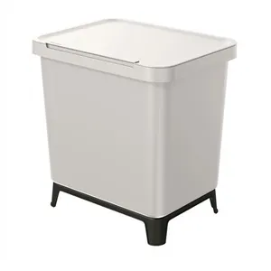 Comparateur de prix : Keden Poubelle SYSTEMA avec bacs de recyclage - gris cendré - 2x10l
