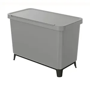 Comparateur de prix : KEDEN Poubelle SYSTEMA avec bacs de recyclage 10l + 23l - gris lisse
