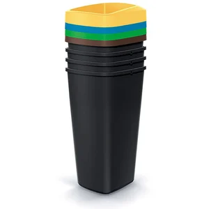 Comparateur de prix : Keden Poubelle De Recyclage Compacta Q 29x26x69 Cm 4 Unités