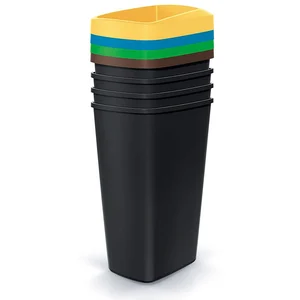 Comparateur de prix : KEDEN Lot de 4 cubes de recyclage rectangulaire 45L chacun Compacta Q 39x29x79 cm