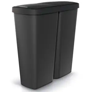 Comparateur de prix : Prosperplast KEDEN Poubelle avec 2 couvercles indépendants 50L Compacta Q duo 54X24X56 cm