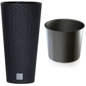 Prosperplast Marmite Rato 27 litres avec insert 30 x 30 x 57,2 cm en couleur anthracite pas cher