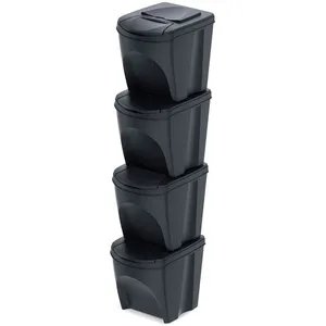 Keden Poubelles De Recyclage Empilables 39x29x51 Cm 4 UnitésVendu parkaufland