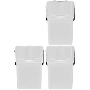 Comparateur de prix : Keden Ensemble De 3 Poubelles Sortibox Pour Le Recyclage 75l