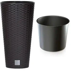 Prosperplast Rato Tubus Pot de fleurs avec insert de 9L umbraVendu paramazon