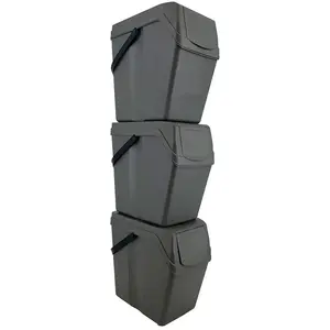 Comparateur de prix : Prosperplast Conteneurs Mixtes Tri sélectif avec 3x25L compartiments gris