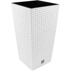 Comparateur de prix : Pot 19L de fleurs avec insert Prosperplast Rato Square blanc DRTS240-S449